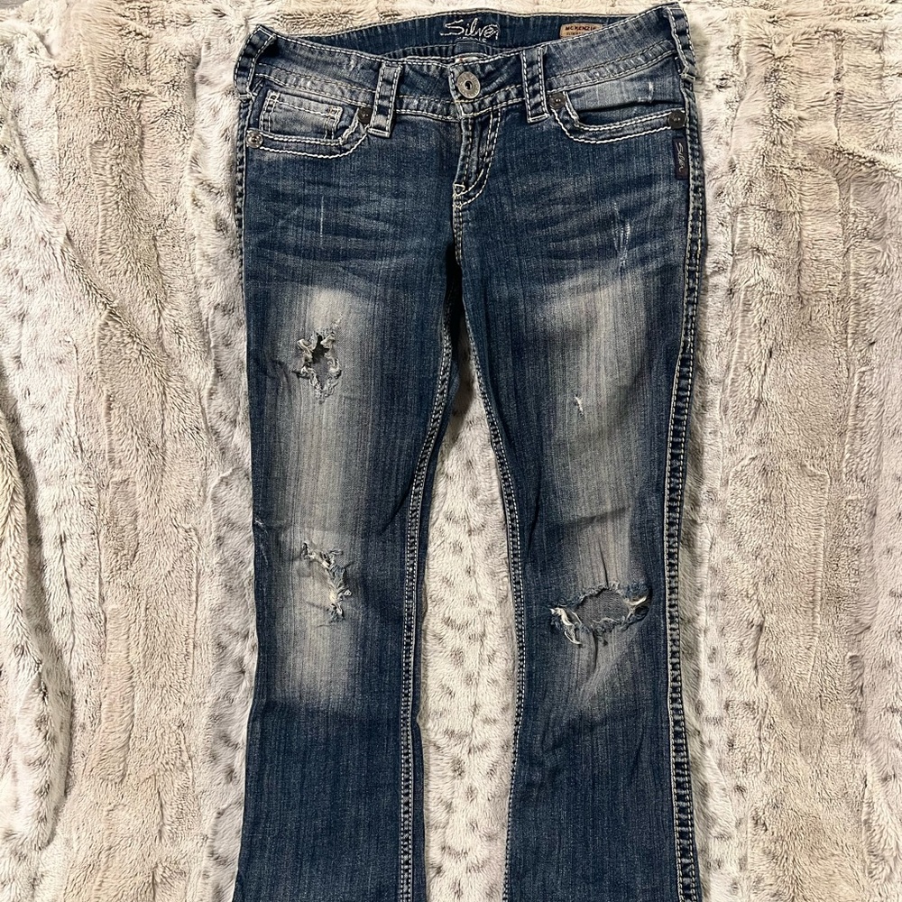 Silver McKenzie Distressed Jeans